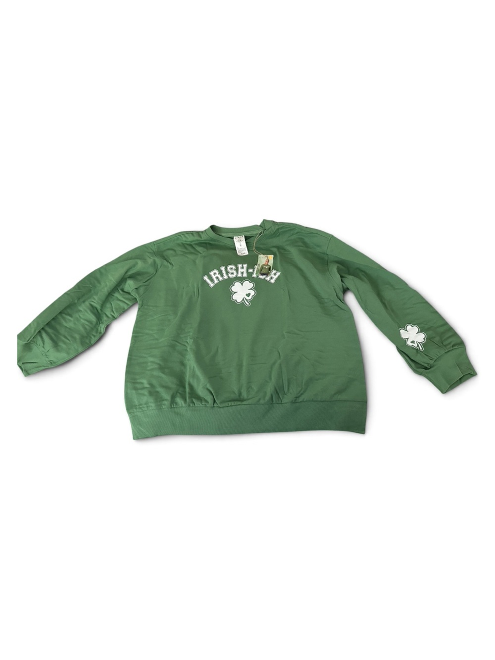 Green Irish Shamrock Crewneck Sweatshirt